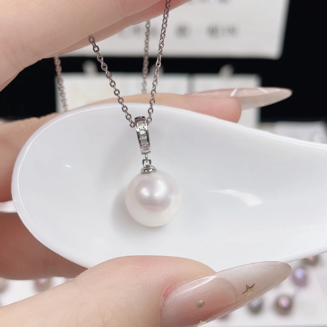 合金淡水珍珠吊坠(赠链)