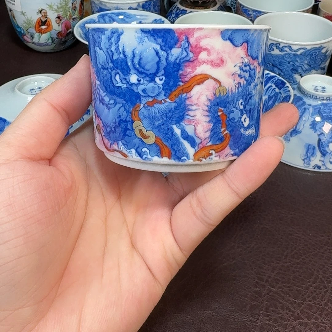 防拍链接 现代景德镇陶瓷杯