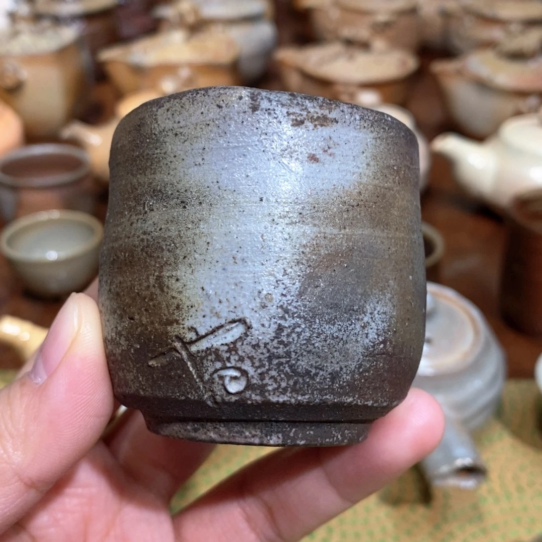 柴烧侘寂粗陶茶具