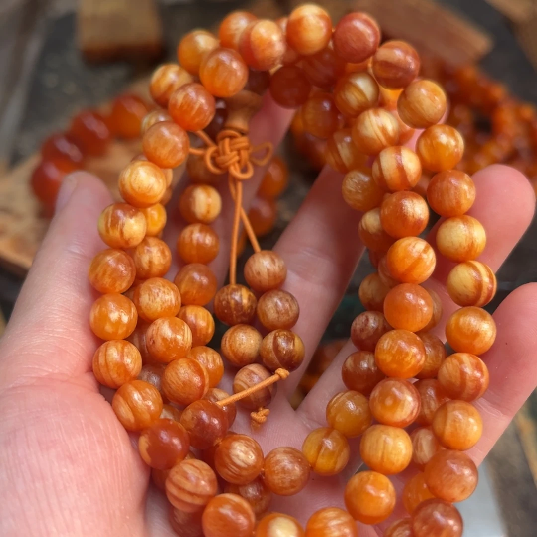 松木（琥珀木）手串/手链0.8规格108颗