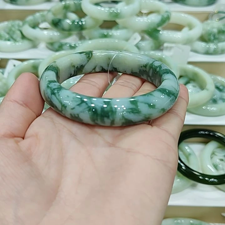 透闪石-蛇纹石玉手镯未镶嵌心**印
