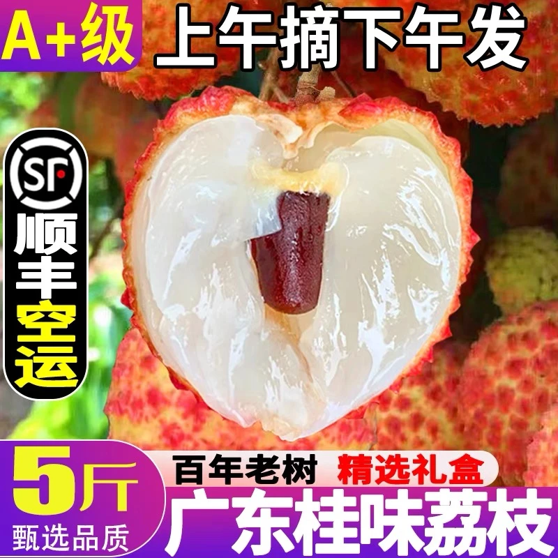 广东高州桂味荔枝精品新鲜水果茂名现摘现发仙进奉糯米糍顺丰冷链