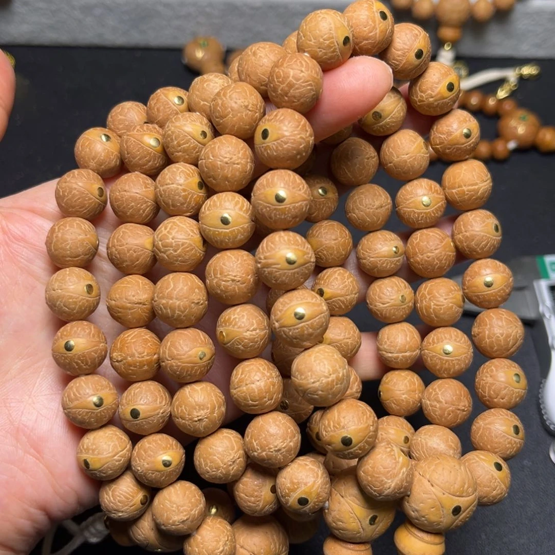 凤眼菩提吊坠12.5mm铜钉精品手串