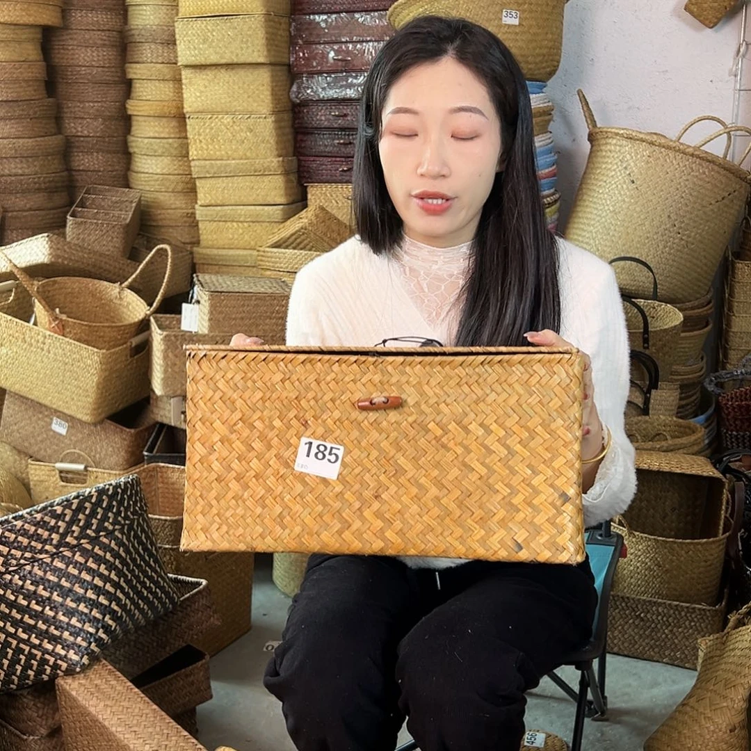 草编草编包/草编收纳盒微瑕疵