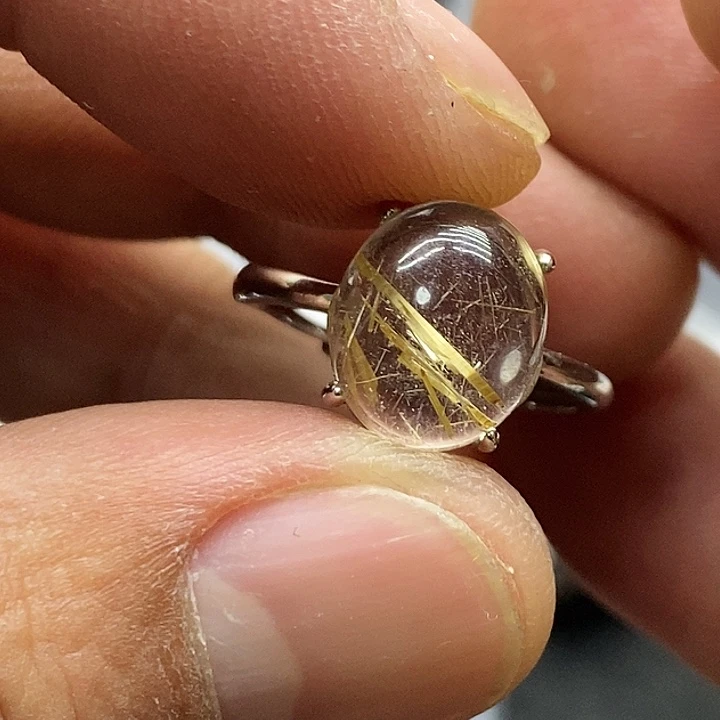 水晶珠宝半成品银S925镶嵌