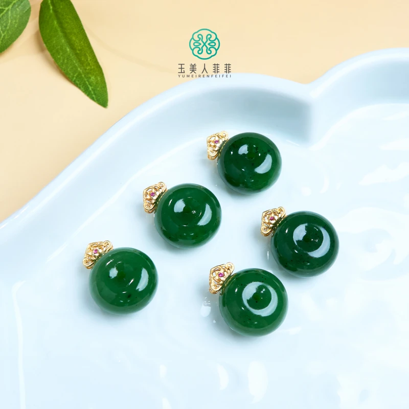 石惑珠宝·碧玉吊坠-平安扣/多样性发一