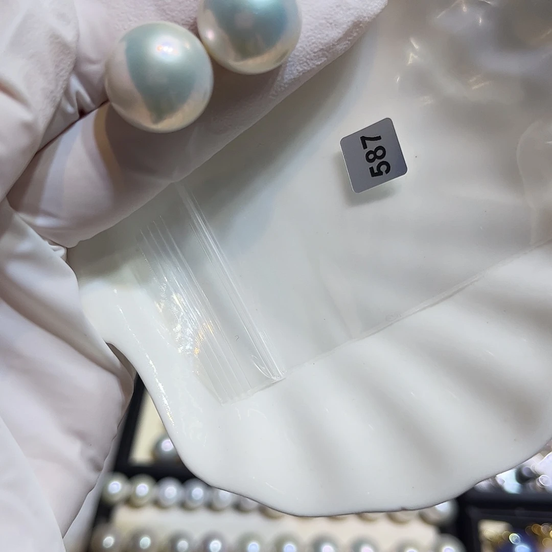 ＊***＊淡水珍珠耳饰银S925镶嵌