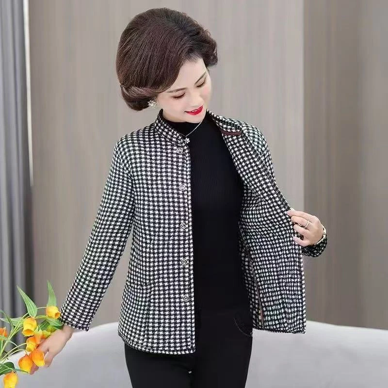 （宠粉丝）中老年人妈妈装棉服冬季新款加厚