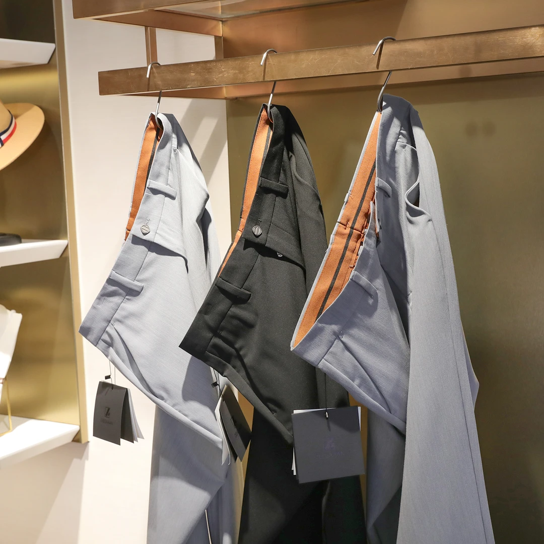 意式奢华2025夏季新款男士Z系轻商务纹理感弹力休闲小西裤潮1121