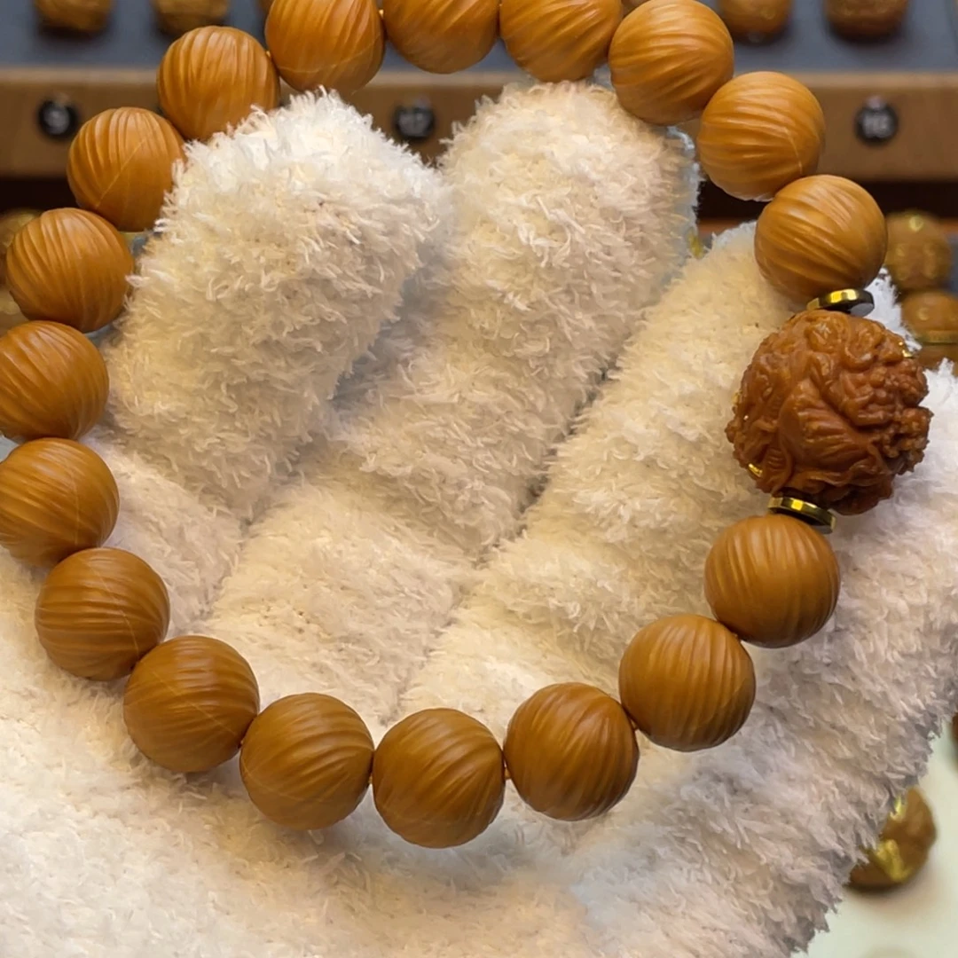 無***神猴头核桃吊坠定风珠 大尺寸