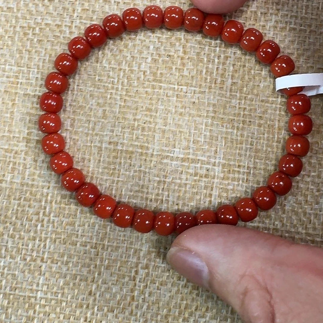 南红玛瑙未镶嵌手链手串原矿南红瓦西高品质精工老型6