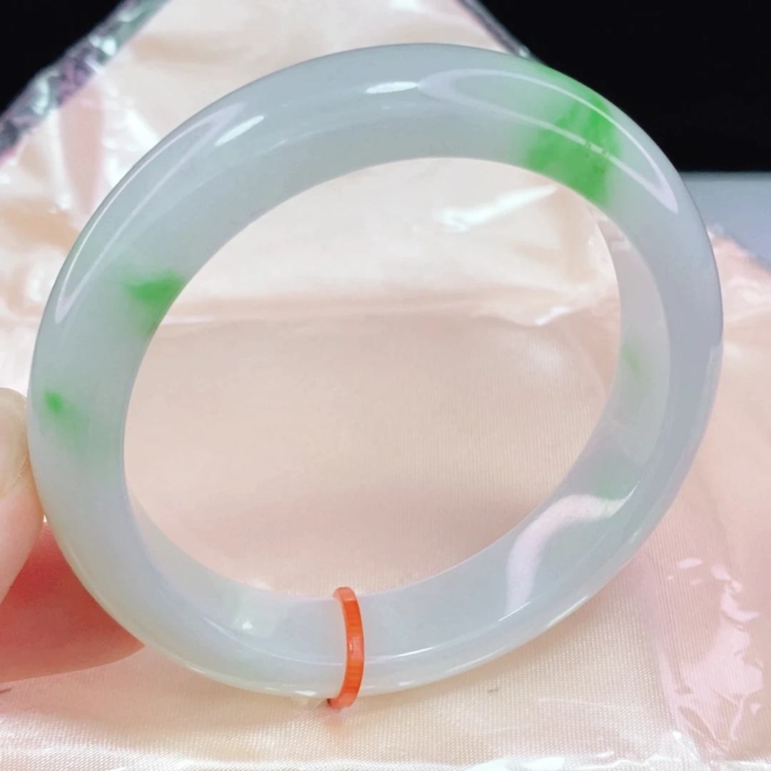 未镶嵌手镯翡翠53.3正圈