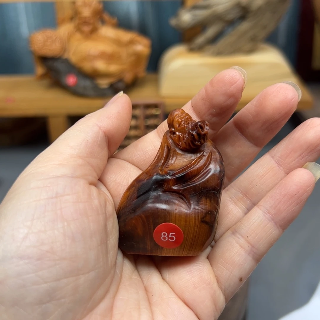 云***起木崖柏木摆件手把件，