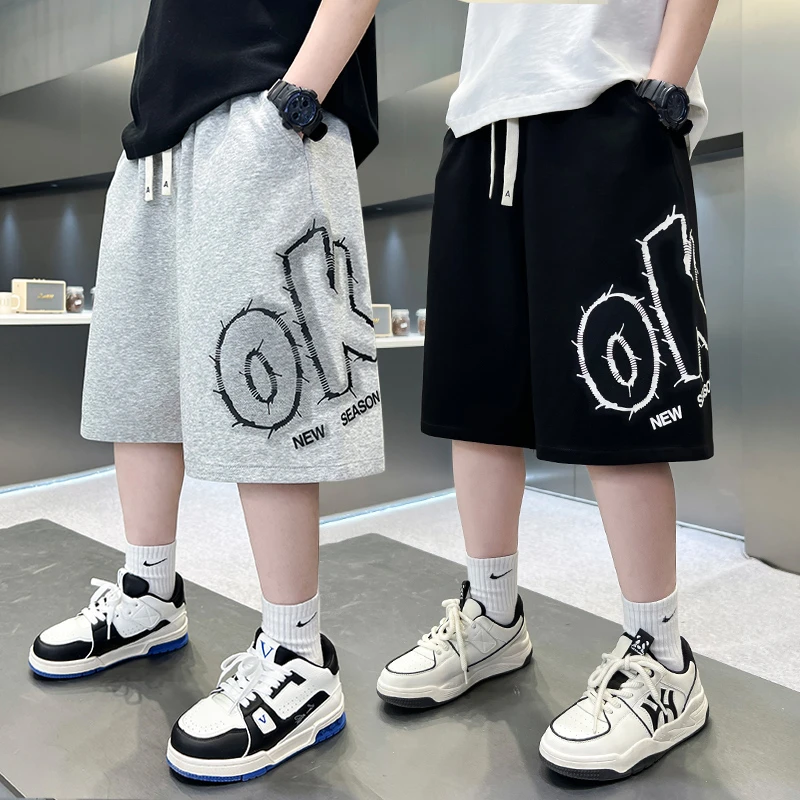 男童夏季短裤6-12岁儿童宽松休闲运动五分裤中大童夏装中裤小男孩