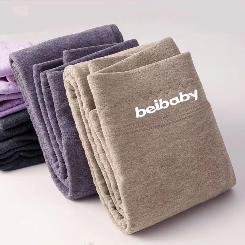 男女童秋冬季儿童绵羊毛保暖裤内穿高腰校服神器棉裤大双面厚秋裤