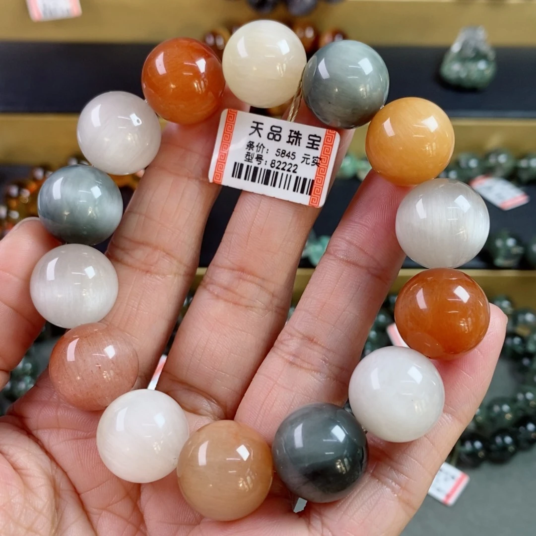 水晶手链未镶嵌～***～彩兔毛手链82222