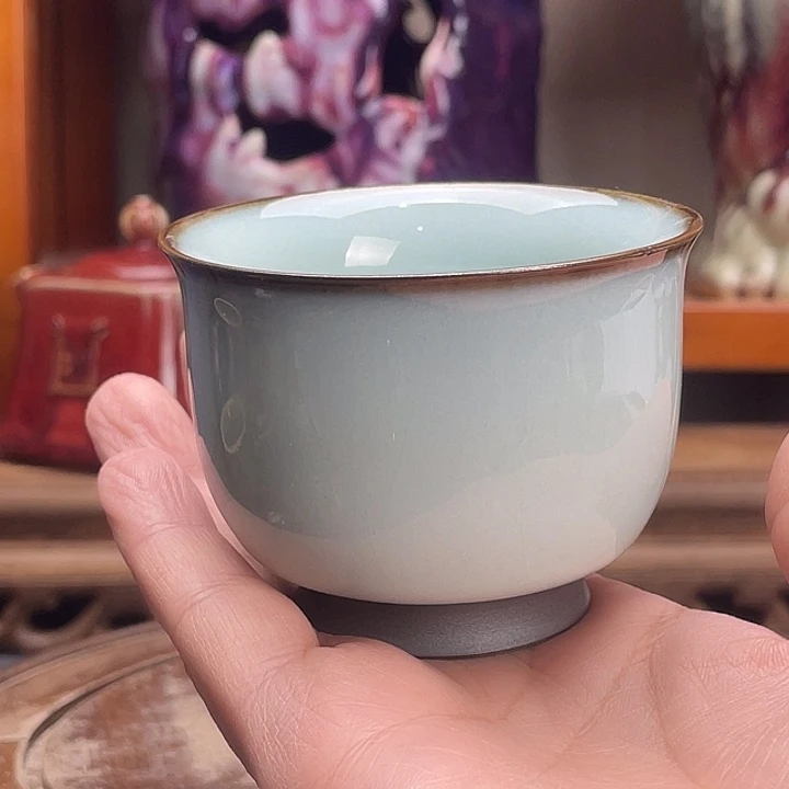 壶瓷金口玉白礼盒杯