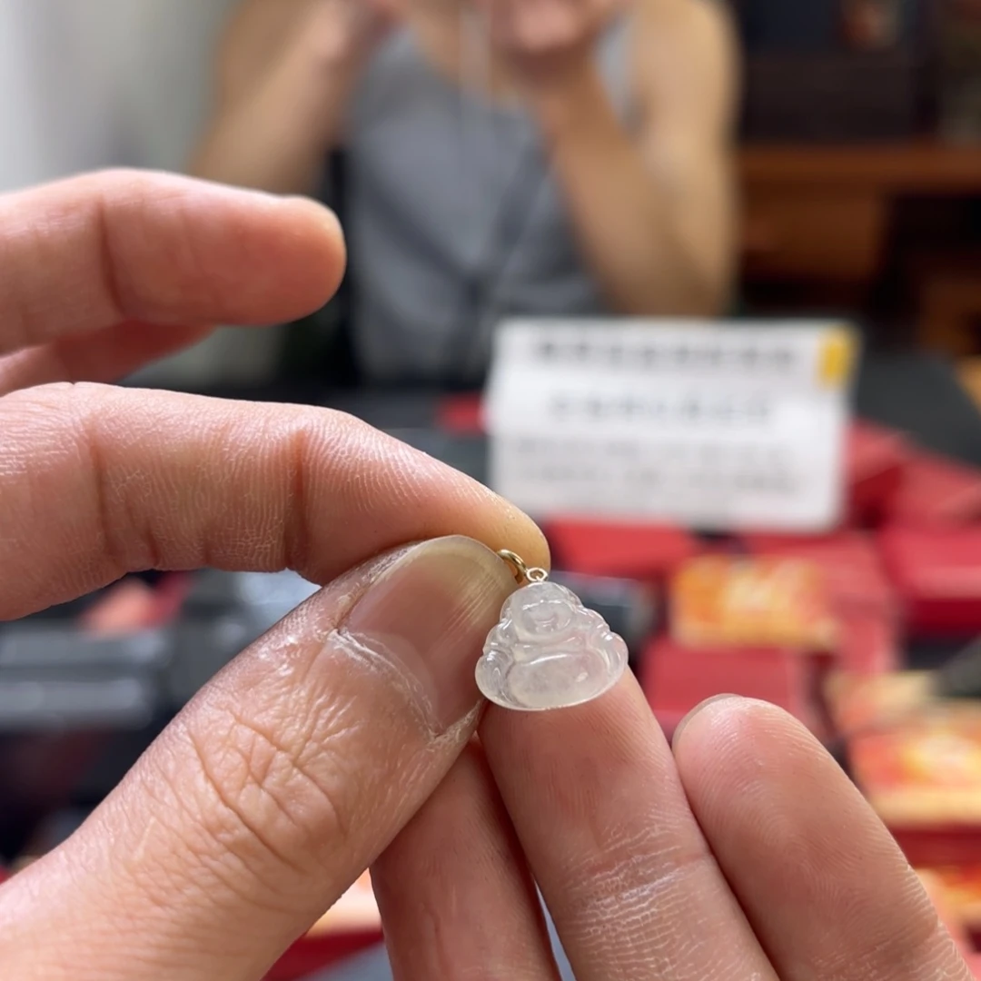 翡翠银S925镀金镶嵌颈饰