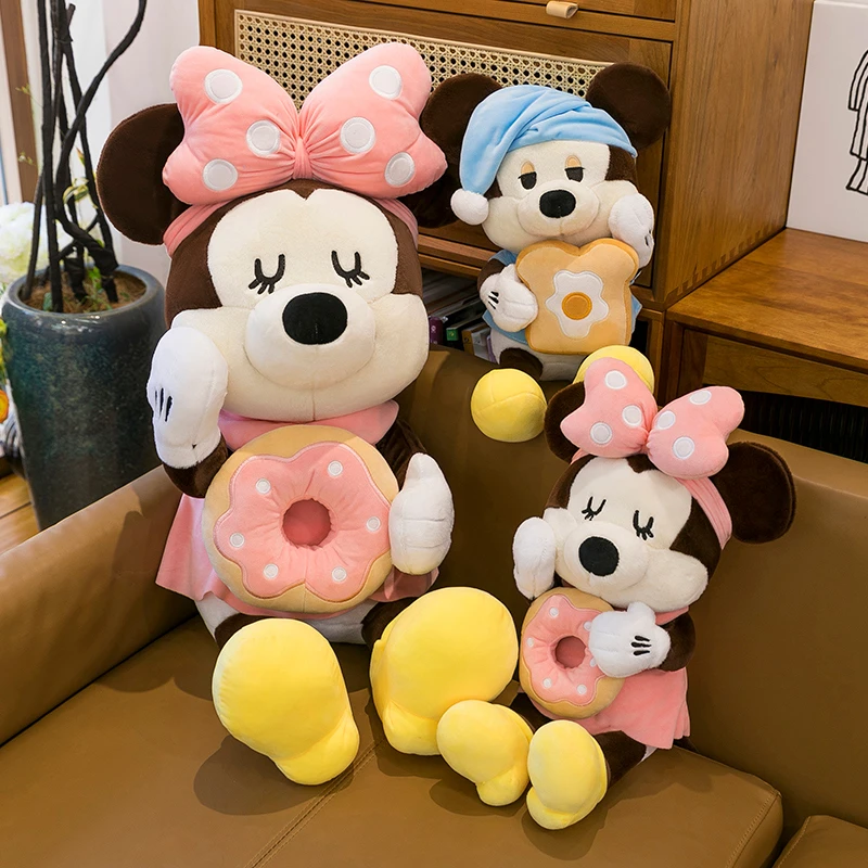 甜心米奇米妮玩偶米老鼠公仔毛绒玩具睡觉抱枕女孩生日礼物送女生