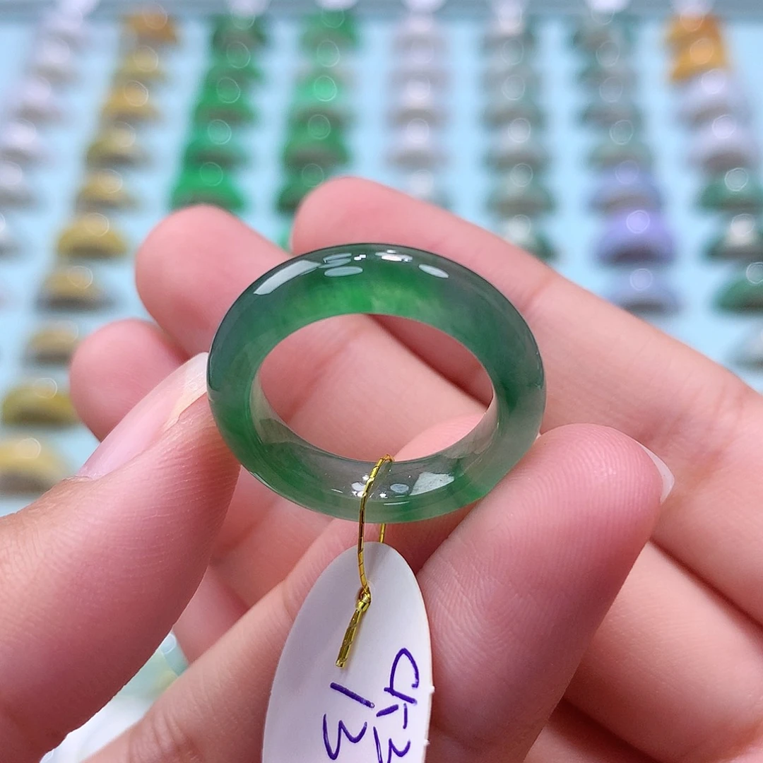 未镶嵌戒指翡翠13圈