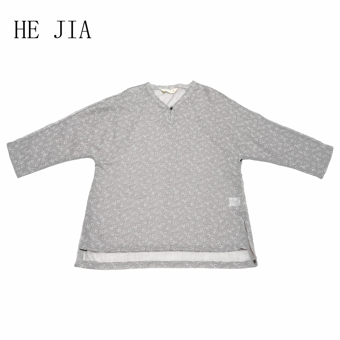 【和家2025夏季新款女装】设计师款原创手作宽松舒适衬衫