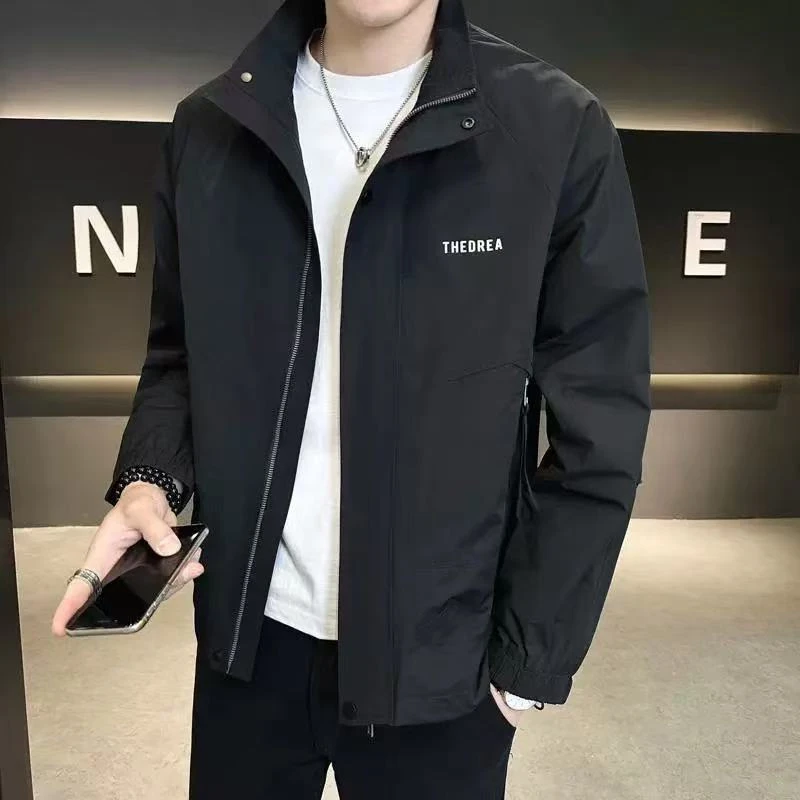 春季新款立领夹克男士休闲时尚夹克外套是S313