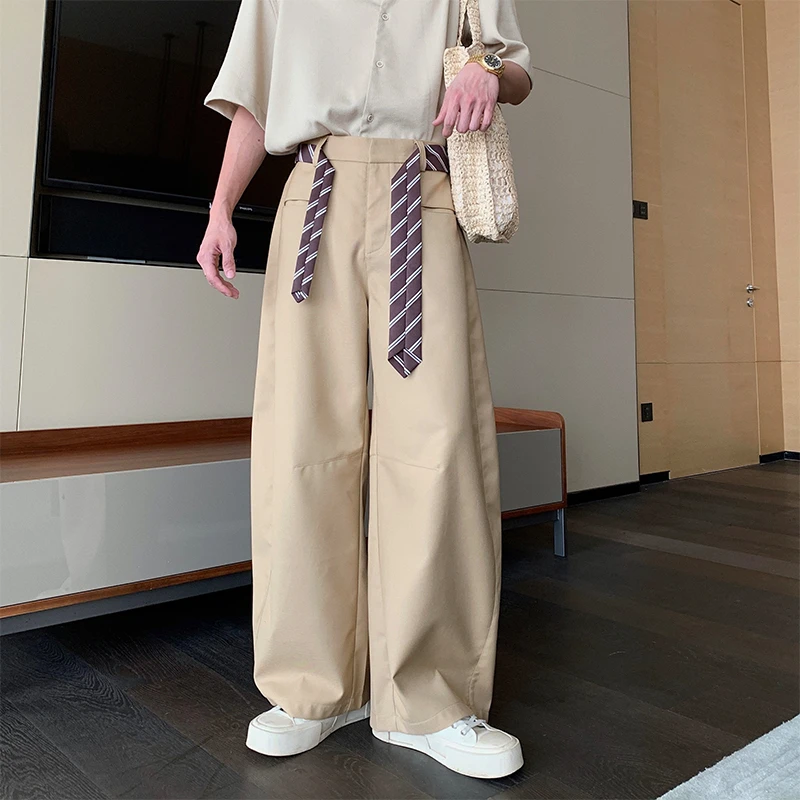 一轩轩轩【日暮伊甸园】夏天cleanfit百搭男薄款弯刀裤休闲裤25310