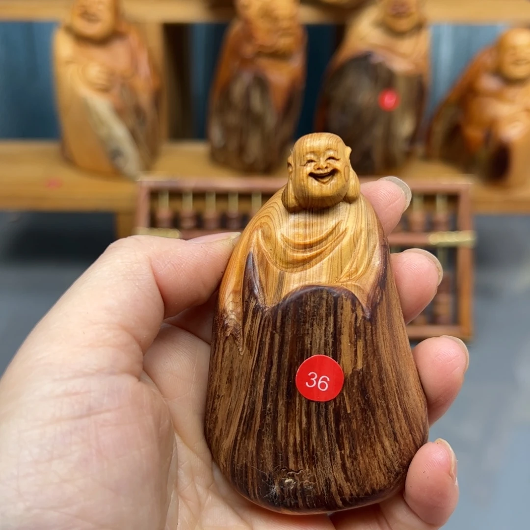 $***฿木崖柏木摆件手把件，