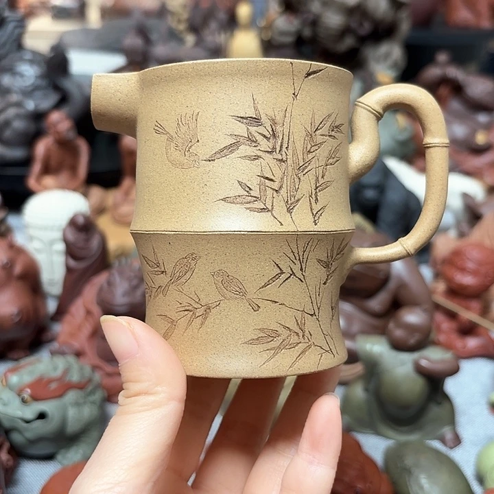 紫砂茶宠耐*加竹节公道