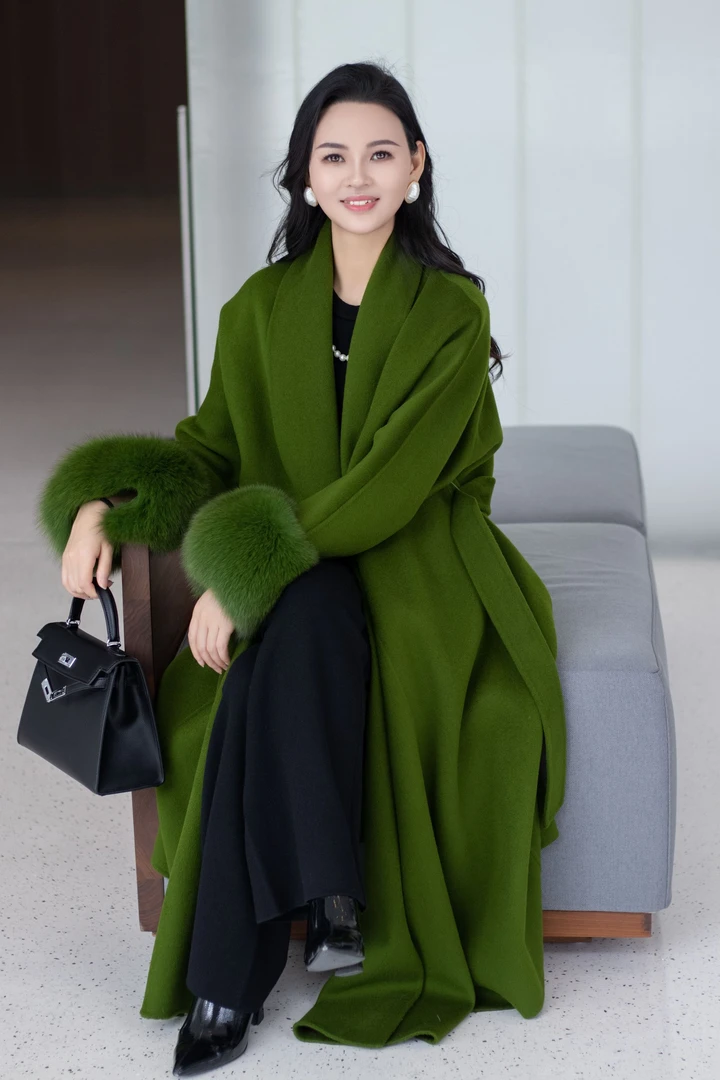 【编码集合】设计师款轻奢气质羊绒大衣 A101-A181