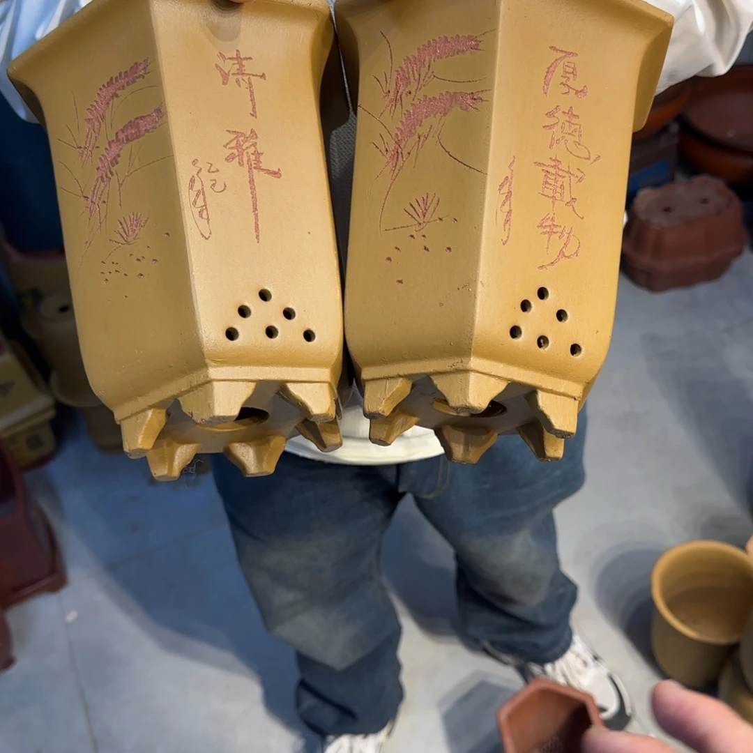 紫砂花盆瑕疵和瑕疵