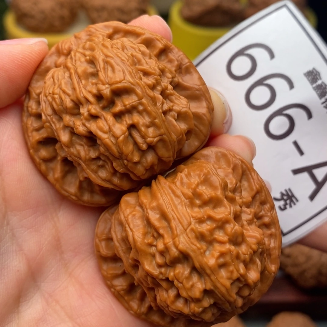 把件文玩核桃白狮子43……