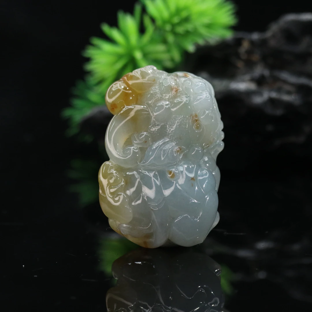 FC54天然缅甸翡翠A货貔貅/901491/保利厦门拍卖