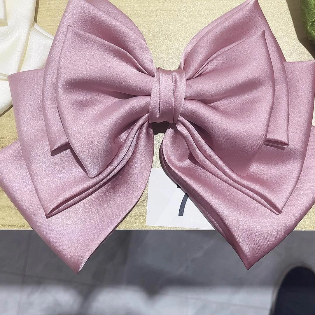 皮质铁合金蝴蝶结发夹