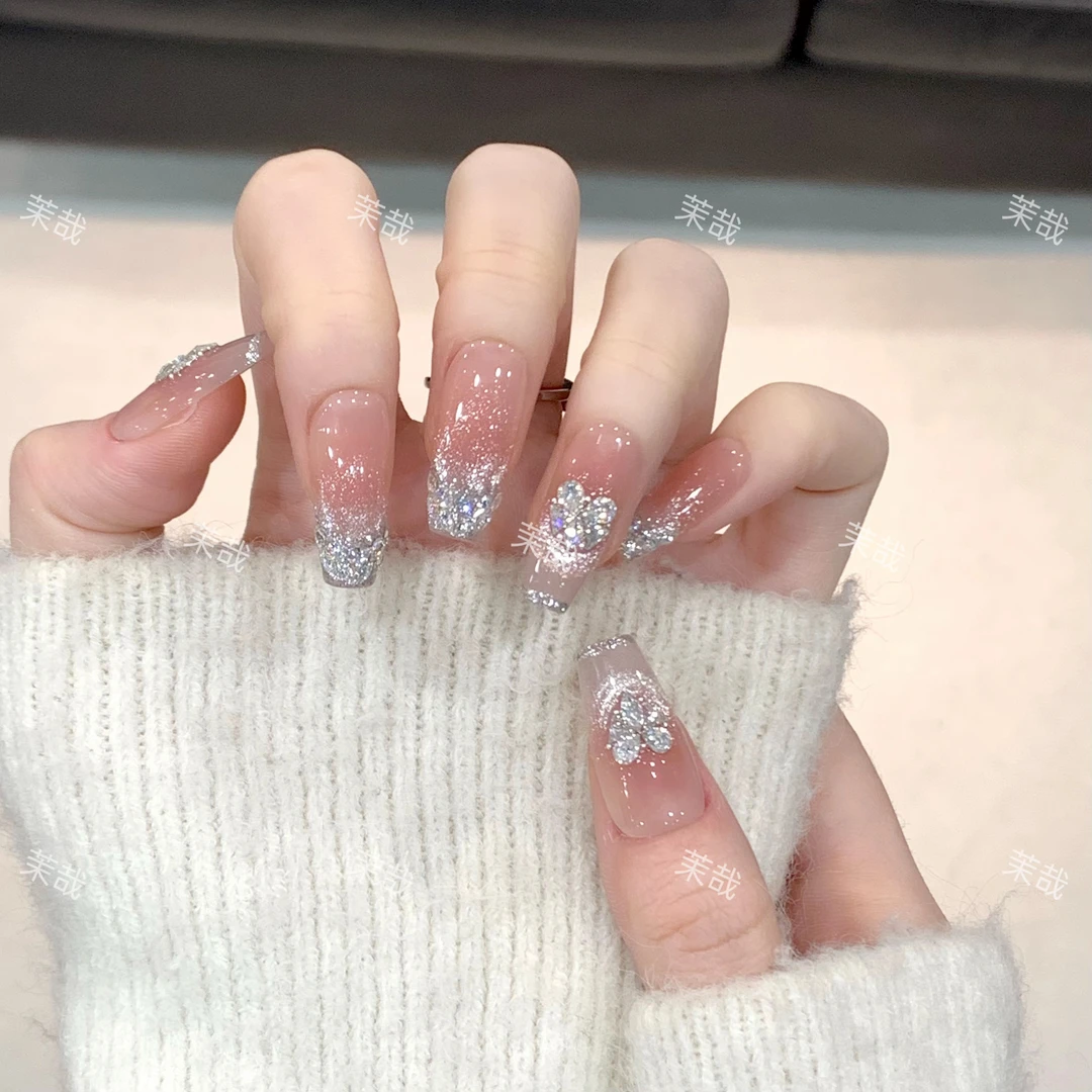 茉哉KK【一见倾心】纯手工定制美甲拆卸穿戴甲A3567