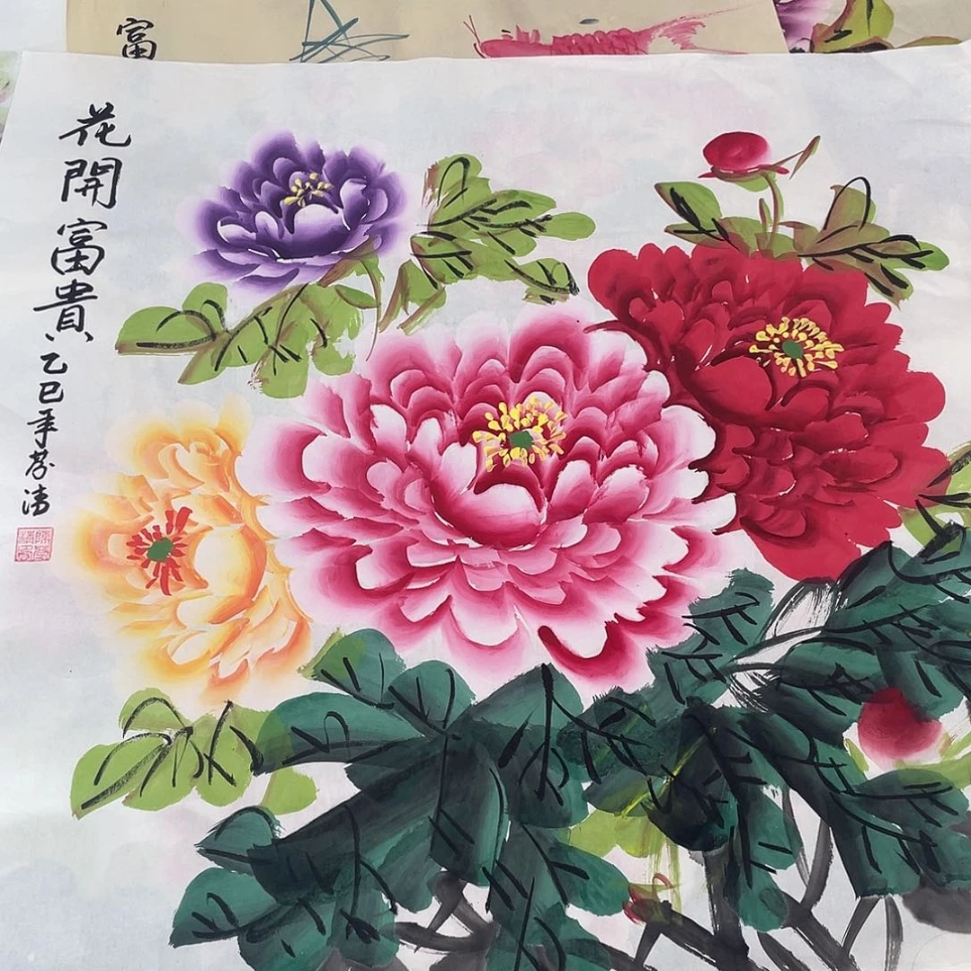 国画国画作品原稿70多彩