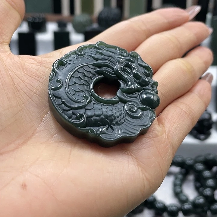 【闪购商品】颈饰未镶嵌和田玉（青玉）大*