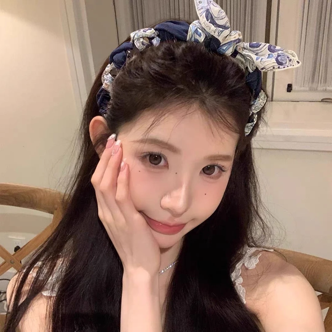 日韩宽边带齿头箍小清新简约压发发卡蝴蝶结防滑高颅顶发箍发饰