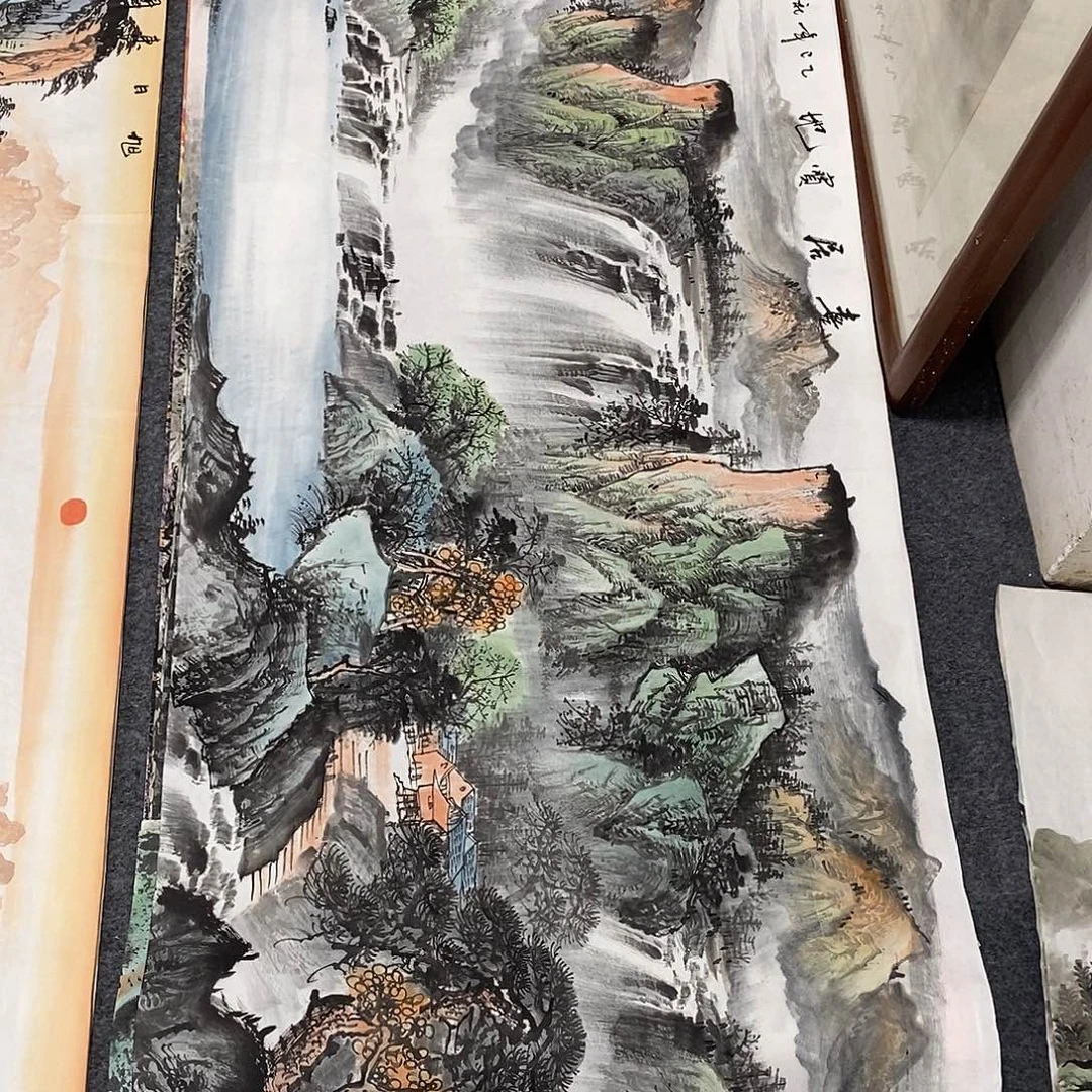 国画画画真的画画画