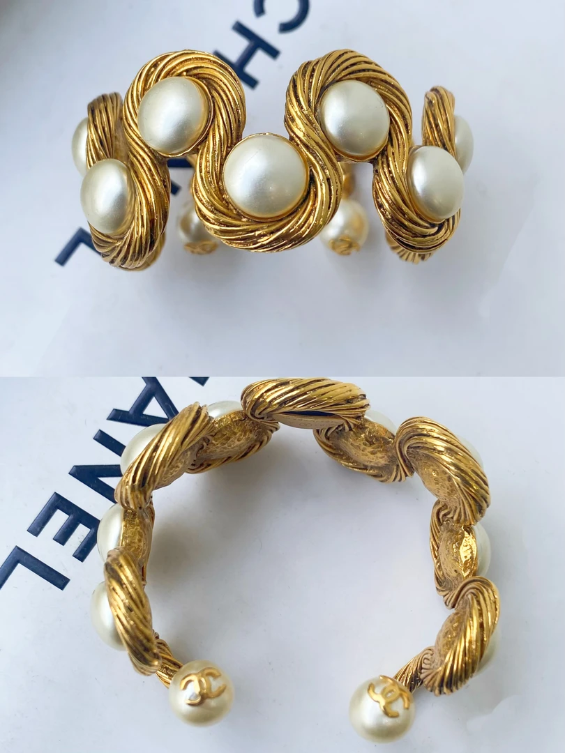 95新 Chanel/香奈儿 Chanel vintage香奈儿中古珍珠手镯