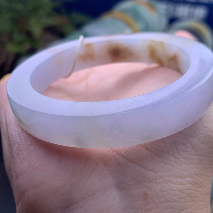 定制翡翠未镶嵌手镯不退不换贵妃