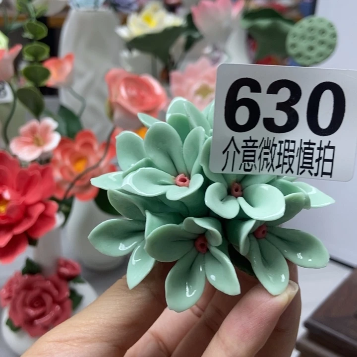 陶瓷手工制作陶瓷花