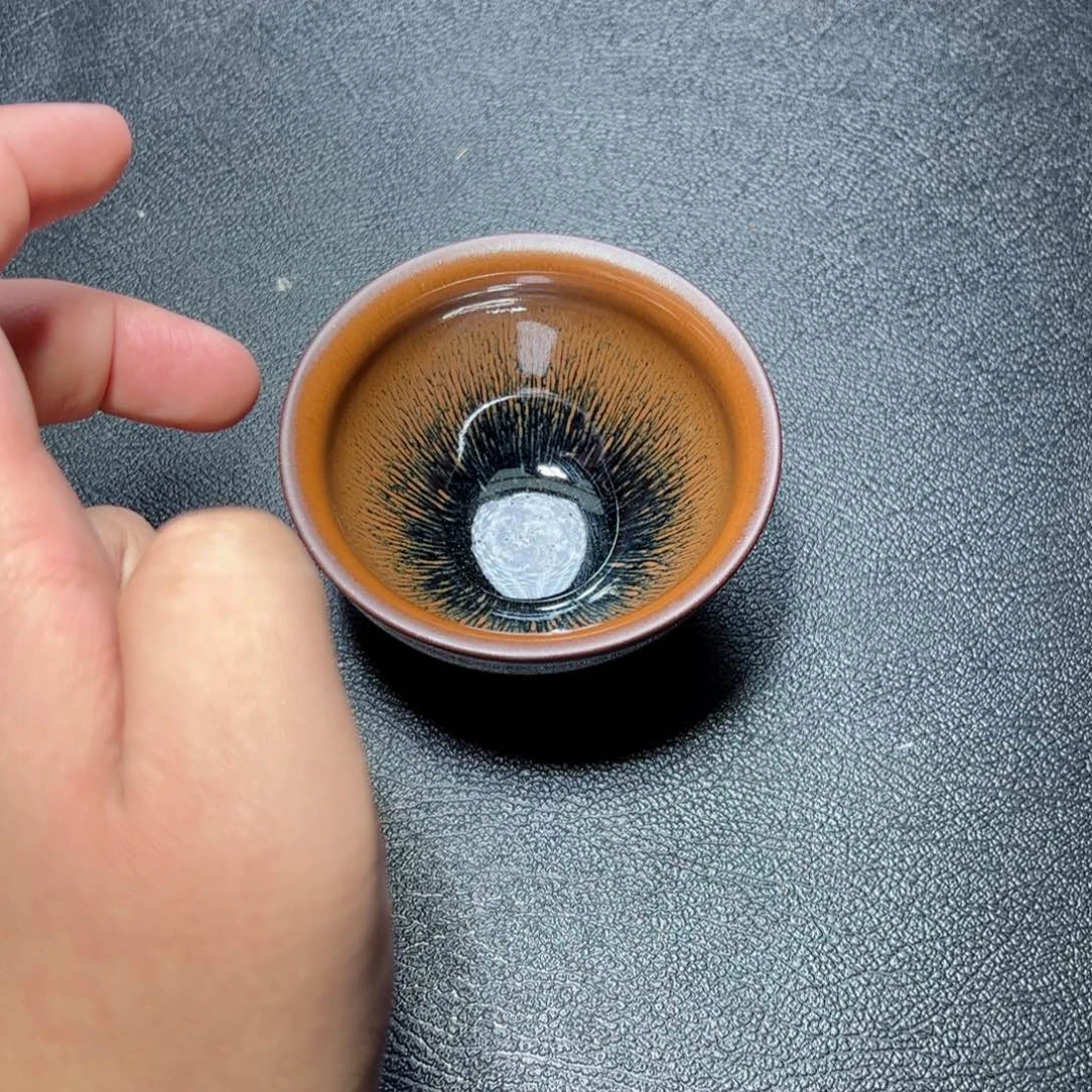 茶盏兔毫建窑建盏主人杯