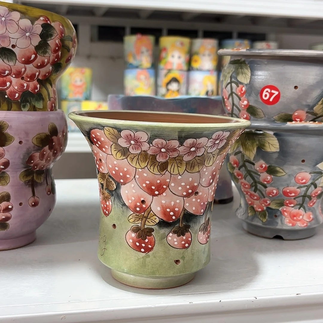 紫砂花盆手工花盆默认微瑕14/12