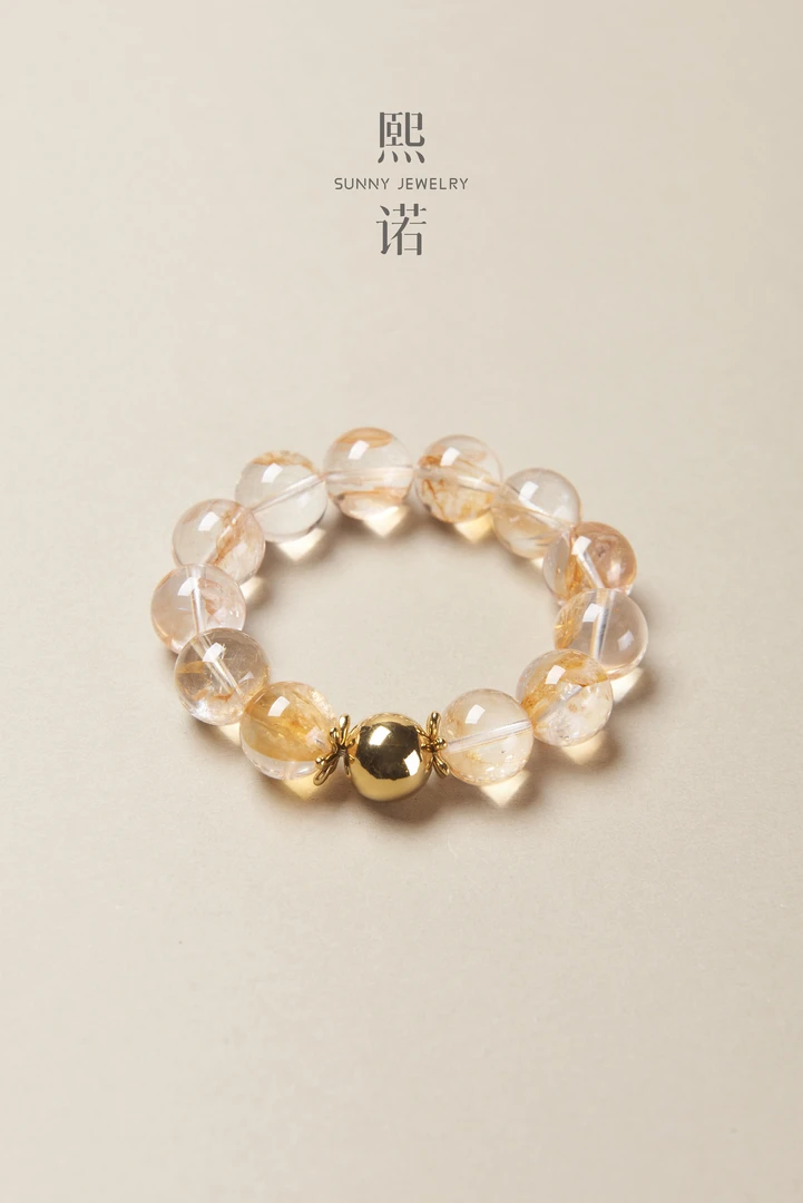 懒猫nono│Saynono 烟雨江南_芬达胶花水晶手串(多样性发其一)