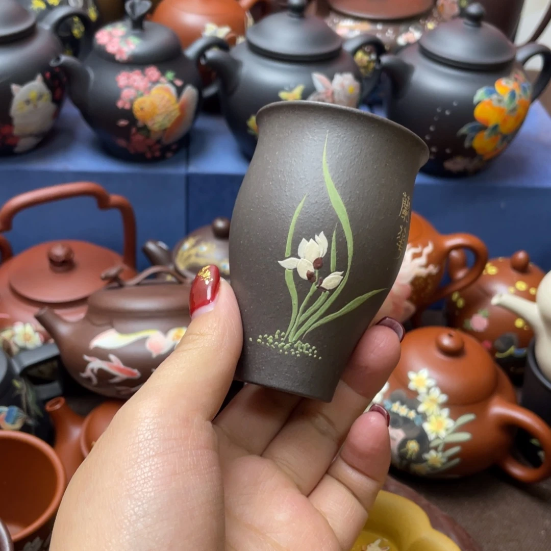 紫砂茶杯紫砂主人杯60cc