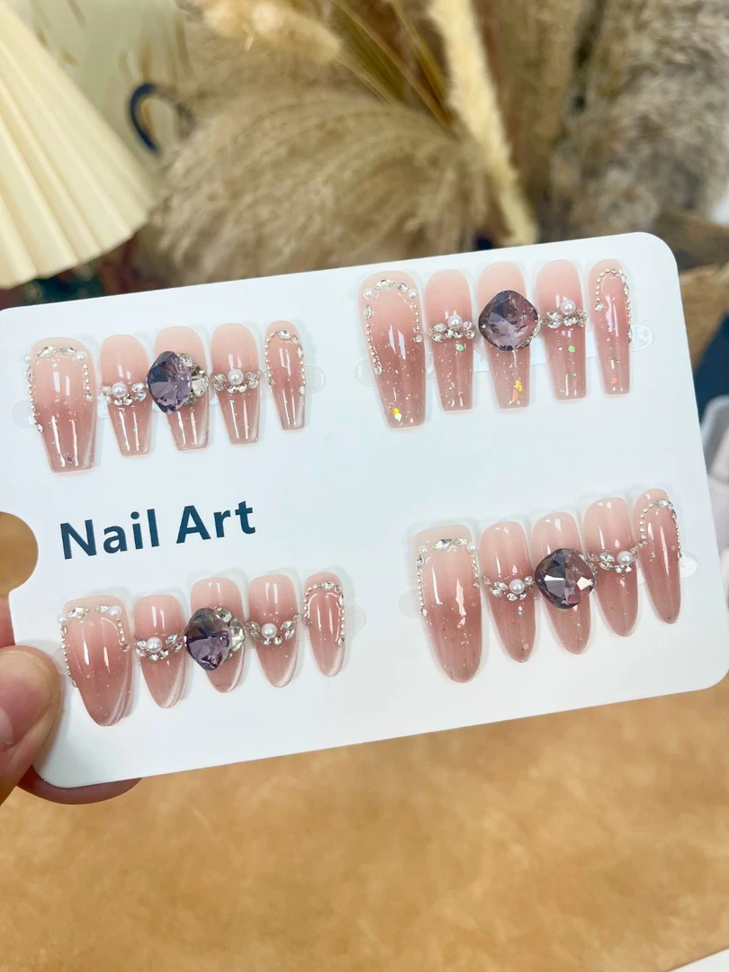 【落九天】东洲纯手工穿戴甲 可重复佩戴 10片装