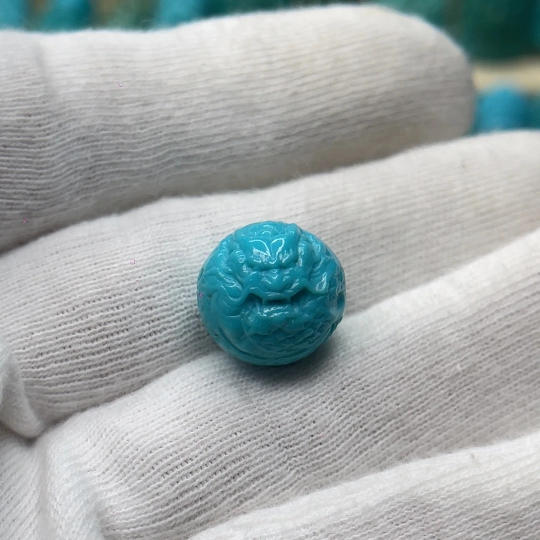 绿松石未镶嵌颈饰卡13.5