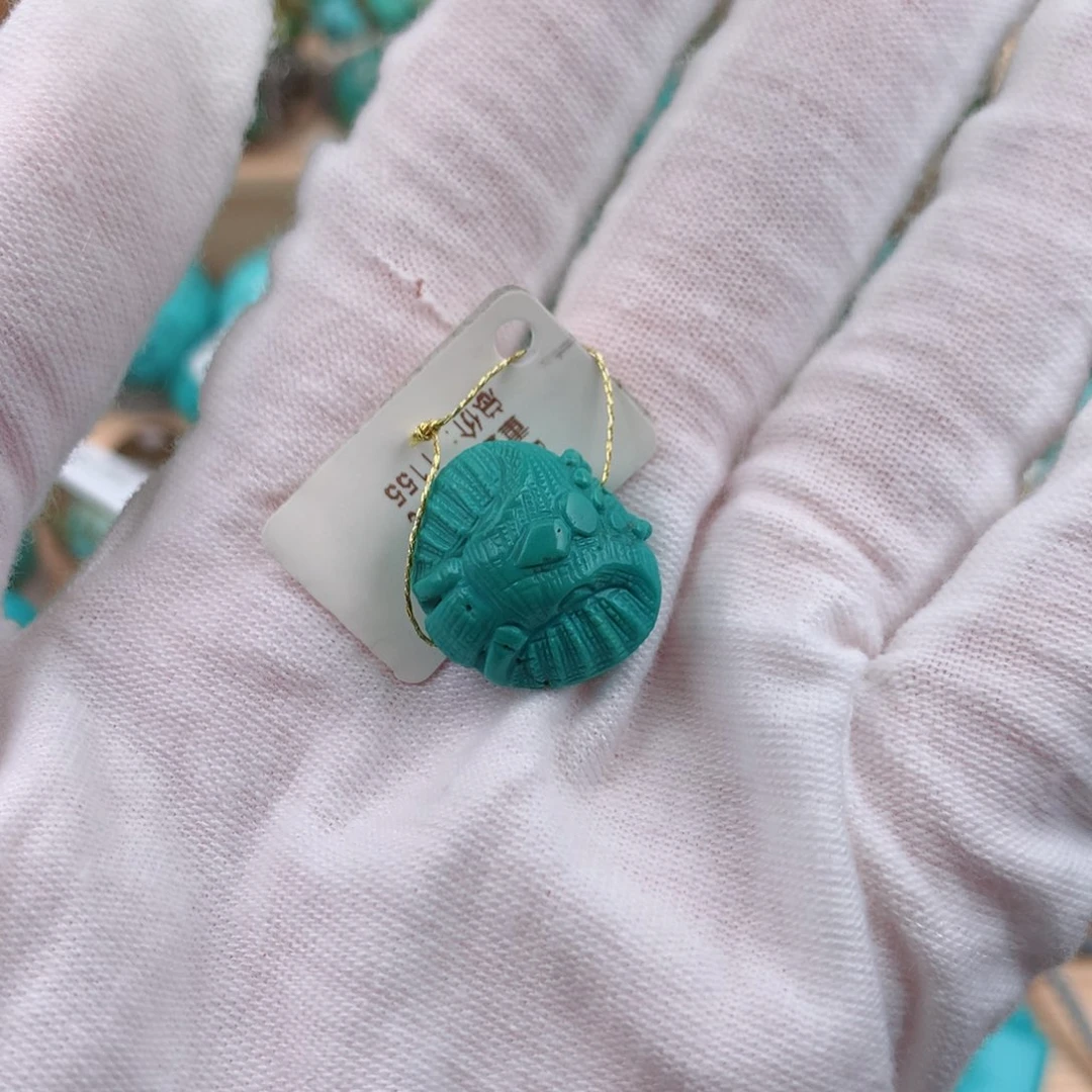 未镶嵌绿松石珠宝奇石