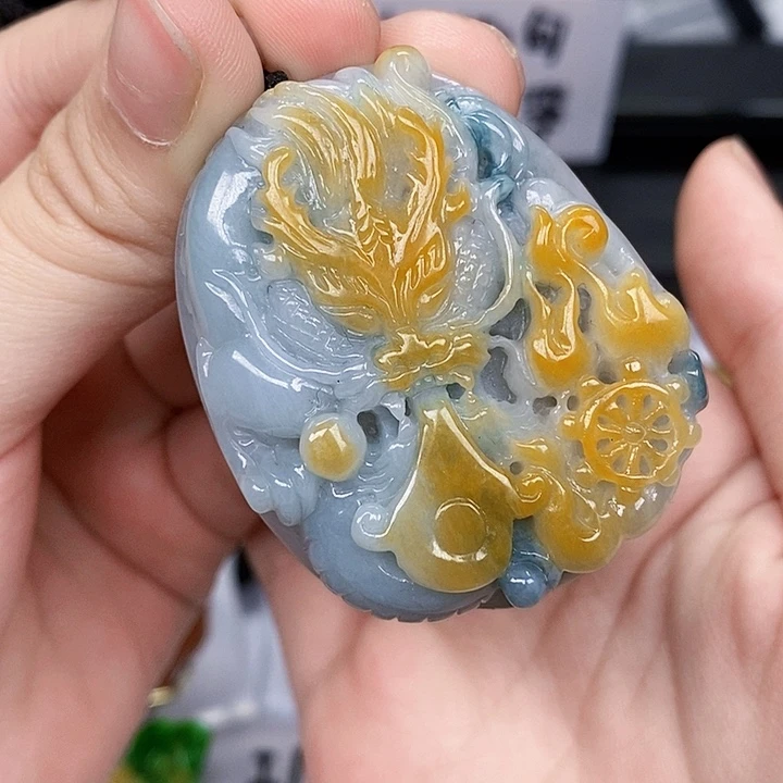 颈饰未镶嵌翡翠翡翠A货